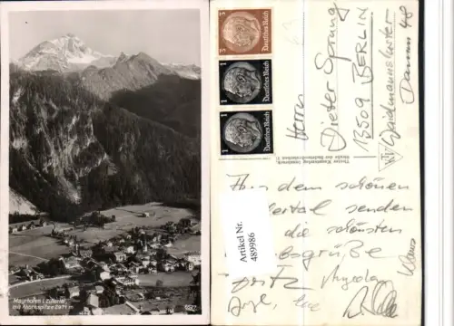 489986,Mayrhofen Totale m. Ahornspitze Bergkulisse