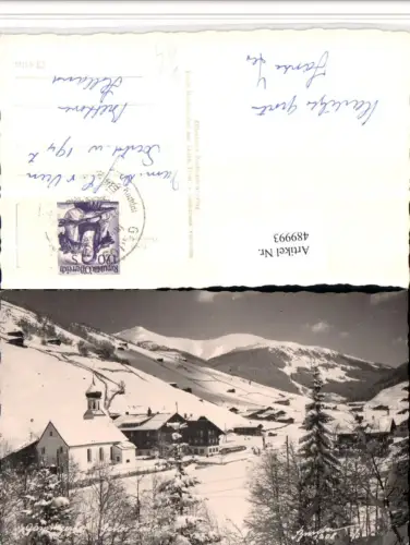 489993,Gerlos Gaspingerhof Kirche Bergkulisse Winterbild pub Erich Binder 1208
