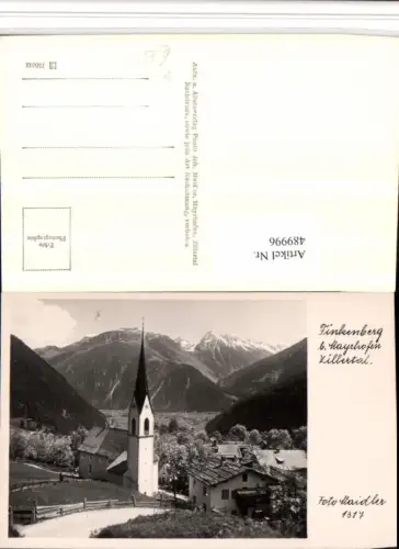 489996,Finkenberg b. Mayrhofen Kirche Bergkulisse pub Foto Maidler 1317