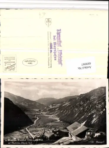 489997,Alpenhaus Wiesenhof m. Blick auf Mayrhofen Bergkulisse