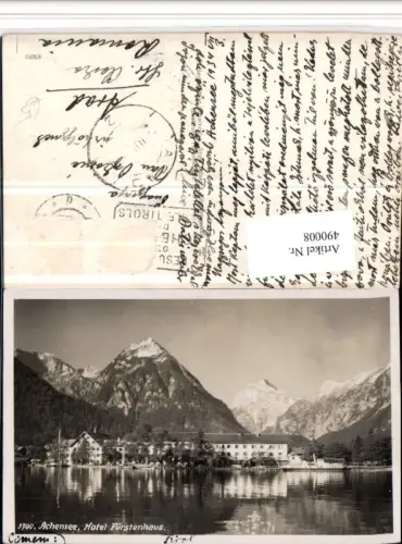 490008,Achensee b. Pertisau Hotel Fürstenhaus Bergkulisse