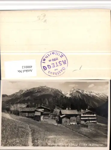 490012,Alpengasthaus Astegg b. Finkenberg Bergkulisse