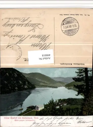 490018,Hotel Seehof am Achensee b. Pertisau geg. Scholastika