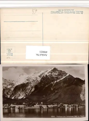 490021,Pertisau am Achensee Teilansicht Bergkulisse