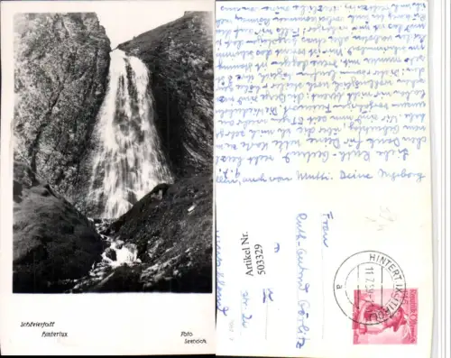 503329,Hintertux Schleierfall Wasserfall pub Foto Seeböck