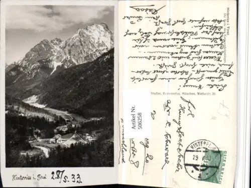 506258,Hinterriss Hinterriß Totale Bergkulisse
