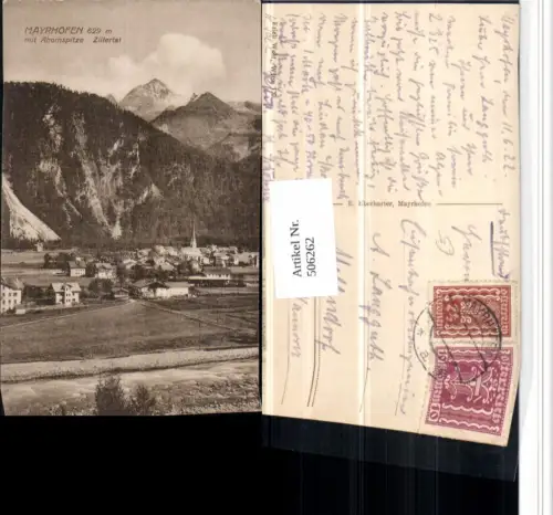 506262,Mayrhofen Totale m. Ahornspitze Bergkulisse