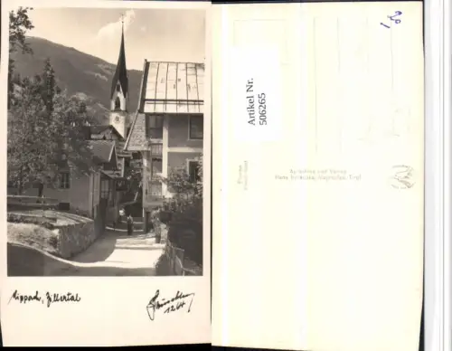 506265,Hippach im Zillertal Straßenpartie Kirche pub Hruschka 1264