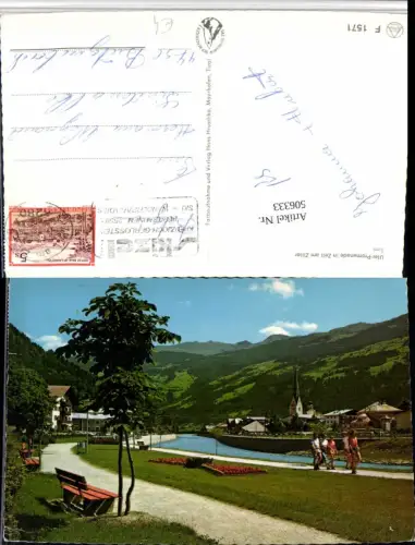 506333,Zell am Ziller Ufer-Promenade Teilansicht Fluss