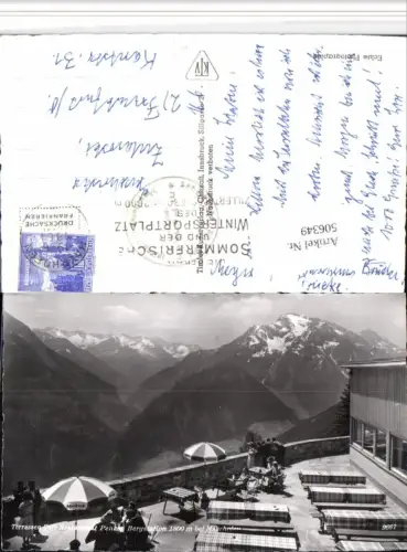 506349,Terrassen Cafe Restaurant Penken Bergstation b. Mayrhofen Bergkulisse