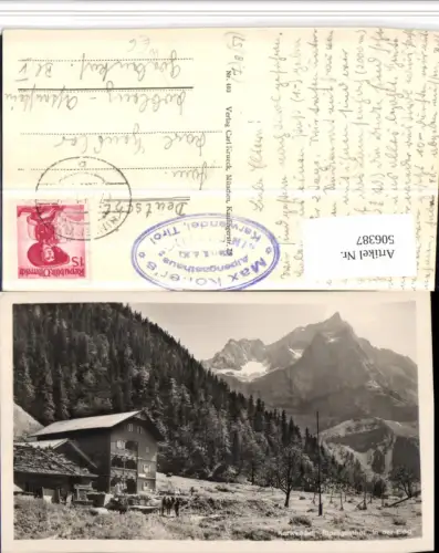 506387,Alpengasthof In der Eng b. Hinterriß Bergkulisse