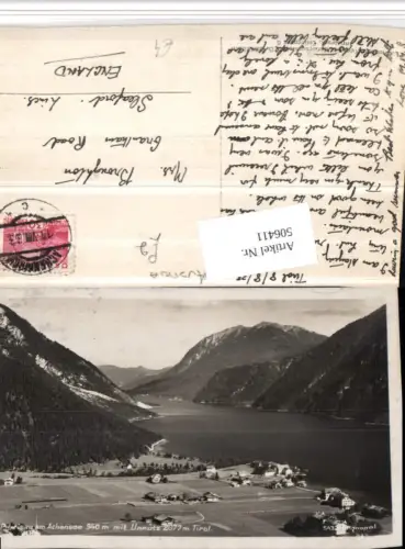 506411,Pertisau am Achensee Teilansicht m. Unnütz Bergkulisse