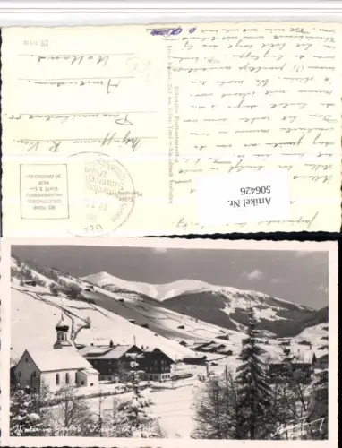 506426,Gerlos Totale Kirche Bergkulisse Winterbild pub Erich Binder 1210