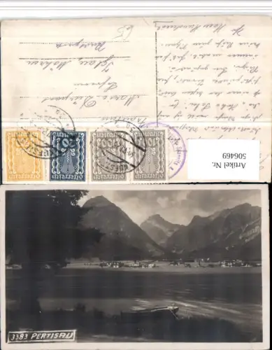 506469,Pertisau am Achensee Totale Ruderboot Bergkulisse