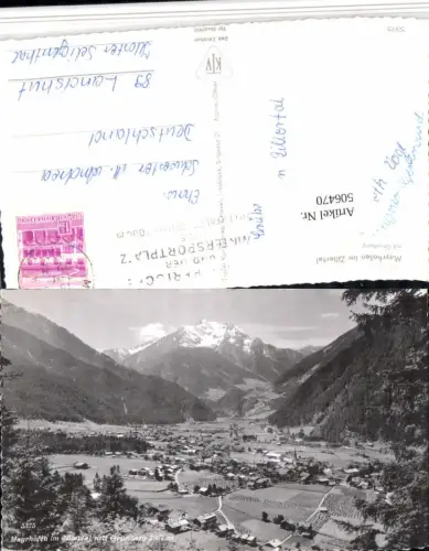 506470,Mayrhofen Totale m. Grünberg Bergkulisse