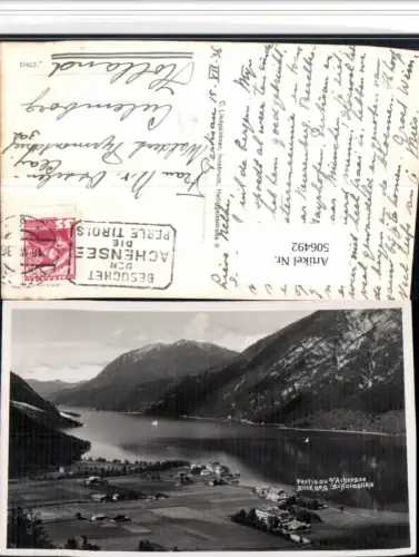 506492,Pertisau am Achensee Teilansicht geg. Scholastika Bergkulisse