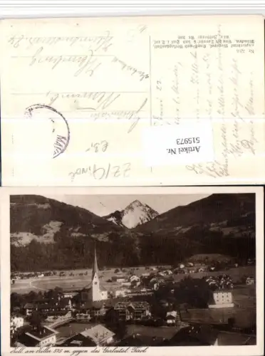 515973,Zell am Ziller Teilansicht geg. Gerlostal Bergkulisse