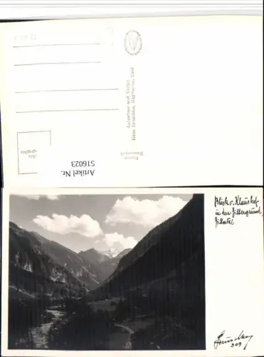 516023,Blick v. Klaushof in Zillergrund b. Mayrhofen Bergkulisse pub H. Hruschka 309