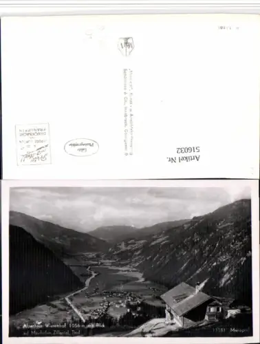 516032,Alpenhaus Wiesenhof m. Blick auf Mayrhofen Totale Bergkulisse