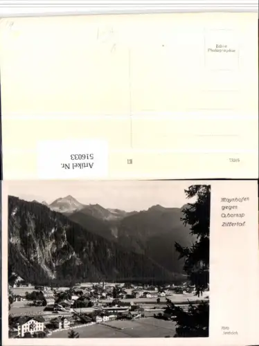 516033,Mayrhofen Totale geg. Ahornspitze Bergkulisse pub Foto Seeböck