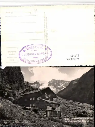 516183,Grünewandhütte im Sillupper Tal b. Mayrhofen Bergkulisse