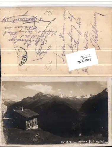 516296,Penkenhaus Berghütte b. Finkenberg geg. Stilluptal Bergkulisse
