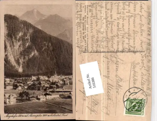 516386,Mayrhofen Totale m. Ahornspitze Bergkulisse