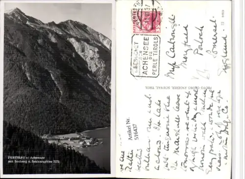 516437,Pertisau am Achensee Teilansicht m. Seeberg Bergkulisse pub Photo G. Angere