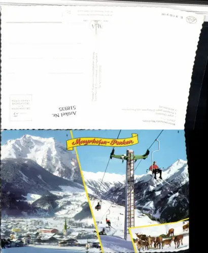 518935,Mayrhofen Totale Sessellift Wild Winterbilder Mehrbildkarte