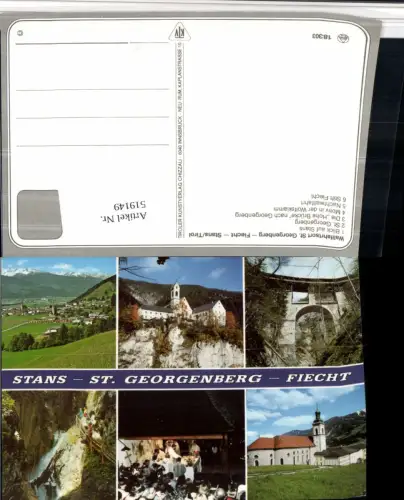 519149,Stans St. Georgenberg Fiecht Kirche Brücke Mehrbildkarte