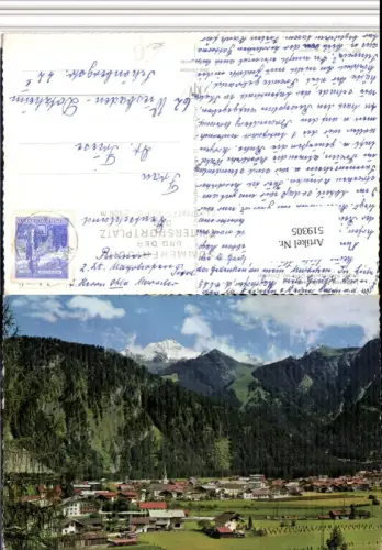 519305,Mayrhofen Totale geg. Ahornspitze Bergkulisse