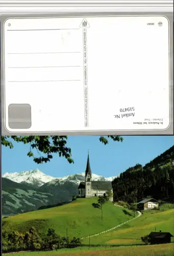 519470,St. Pankratz b. Uderns im Zillertal Kirche Bergkulisse