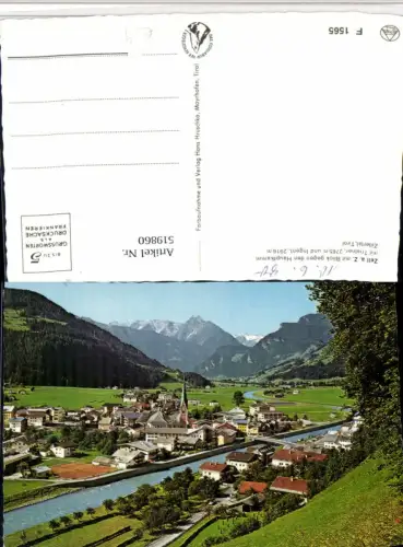 519860,Zell am Ziller Totale geg. Tristner Bergkulisse
