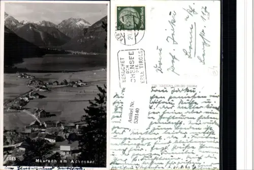 520140,Maurach am Achensee Totale Bergkulisse