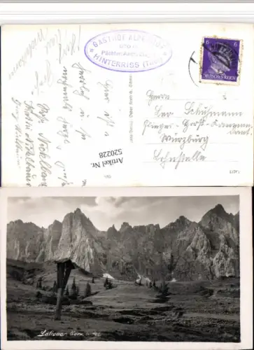 520228,Lalieder Karwendel b. Hinterriß Wegkreuz Bergkulisse
