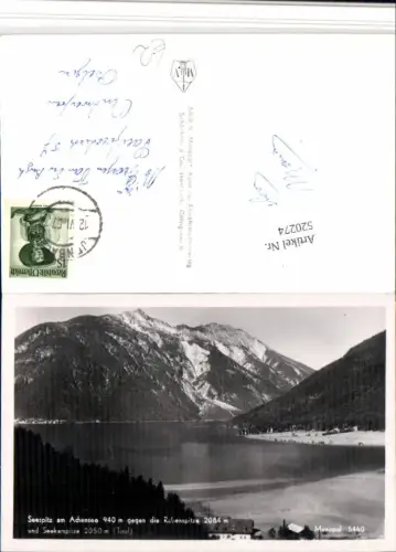 520274,Seespitz am Achensee b. Pertisau geg. Rabenspitze Bergkulisse