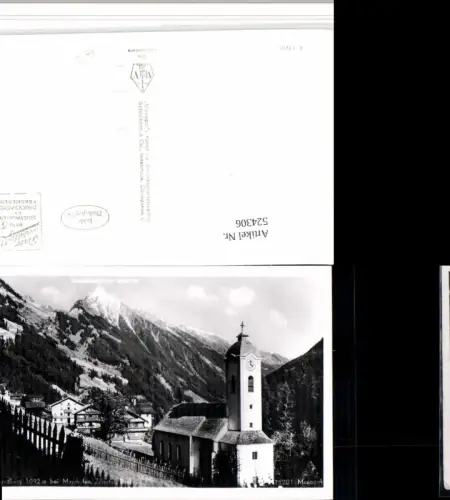 524306,Brandberg b. Mayrhofen Kirche Bergkulisse
