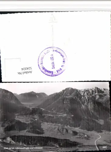 524324,Blick auf die Acherseestraße u. Achensee b. Achenkirch Bergkulisse