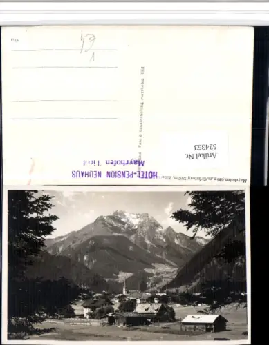524353,Mayrhofen Totale m. Grünberg Bergkulisse pub Ernst Pfund