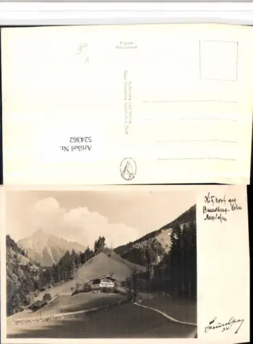 524362,Mayrhofen Kitzkopf geg. Brandberg-Kolm Bergkulisse pub H. Hruschka 341