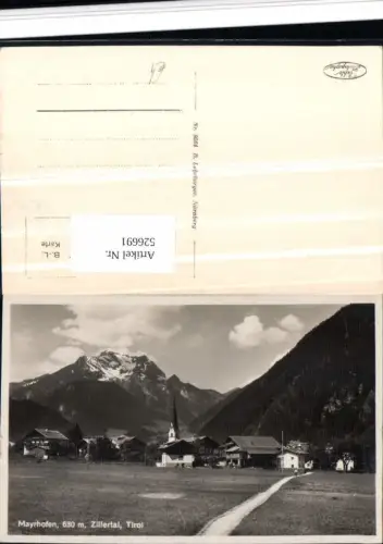 526691,Mayrhofen Wegpartie im Ort um 1935