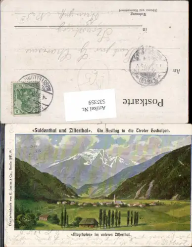 535359,Litho Mayrhofen im Zillertal pub Lezius Ausflug i.d. Tiroler Hochalpen