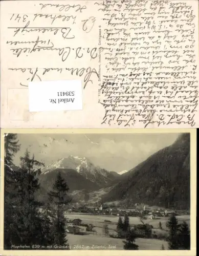 539411,Mayrhofen m. Grünberg Zillertal