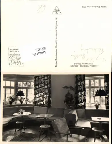 539416,tolle Foto-AK Mayrhofen Zillertal Hotel Pension Strolz