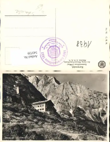543729,Karwendelhaus bei Eng Vomp Scharnitz