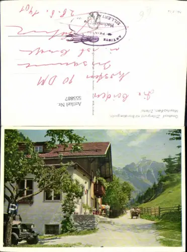 555887,tolle AK Mayrhofen im Zillertal Gasthaus Zillergrund