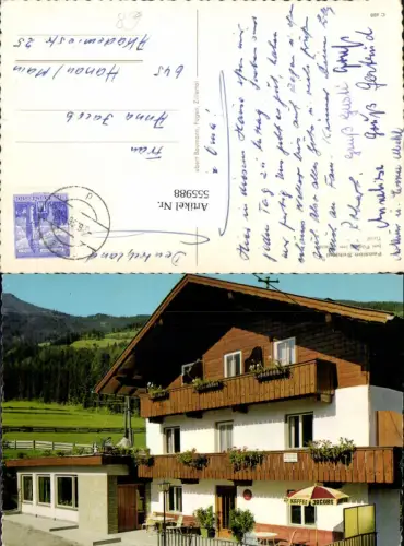 555988,Fügen im Zillertal Pension Schiestl Sonnenschirm Reklame Kaffee Jacobs