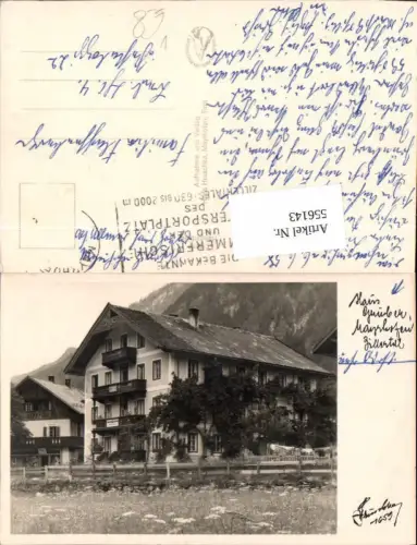 556143,tolle Foto-AK Mayrhofen im Zillertal Haus Pension Gruber pub Hruschka 1659