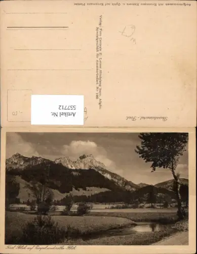 557712,Tirol Blick auf Gimpel und rothe Fluh Tannheim Tannheimertal