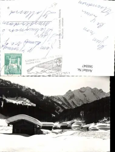566947,Foto Ak Gerlos i. Zillertal Schönachtal Winteransicht
